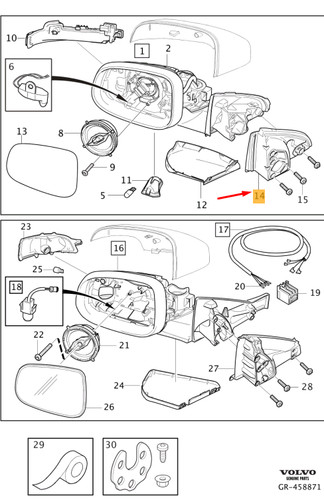 Volvo v40 front left - left, door