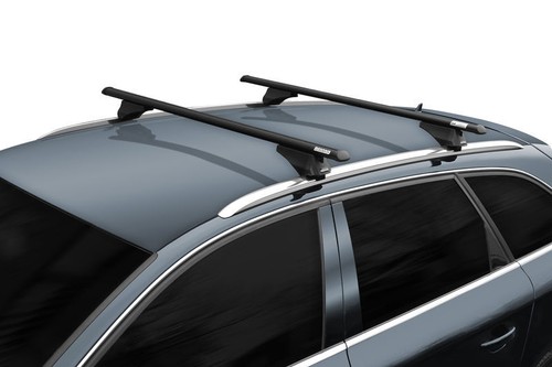 Black aluminum roof bars - black,