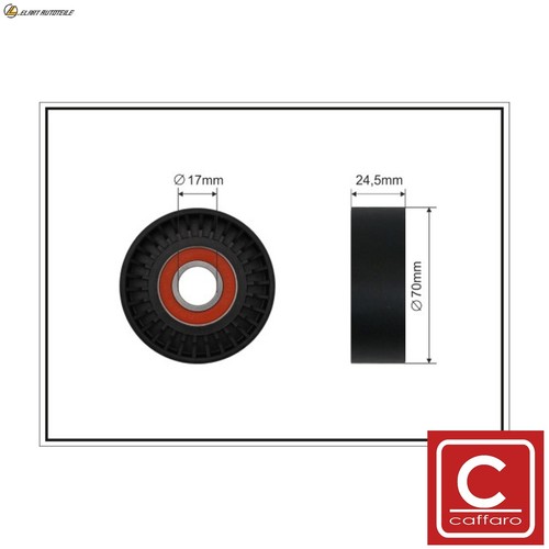 Tensioner pulley ribbed belt - tensioner, v-ribbed